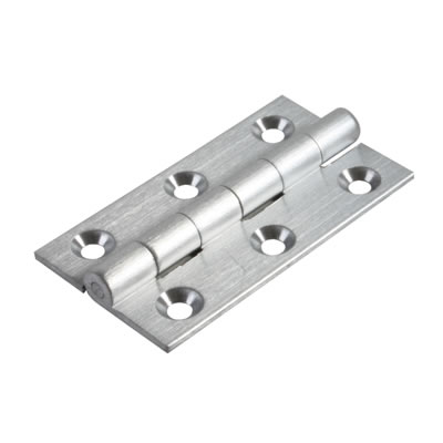 CABINET HINGE 50 X 28 X 1.4MM SATIN CHROME (PAIR)