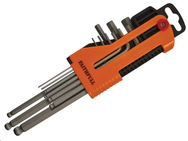 HEX ALLEN KEY SET - BALL END SET OF 9 (1.5-10MM)
