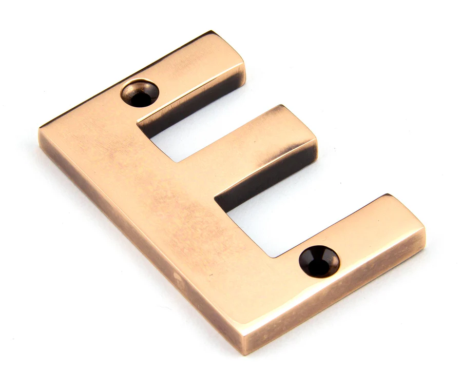 FTA 92031E POLISHED BRONZE LETTER E