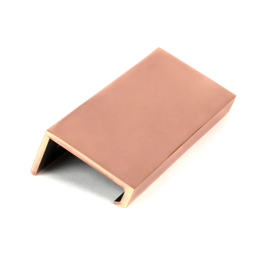 FTA 51218 POLISHED BRONZE 100MM PLAIN EDGE PULL