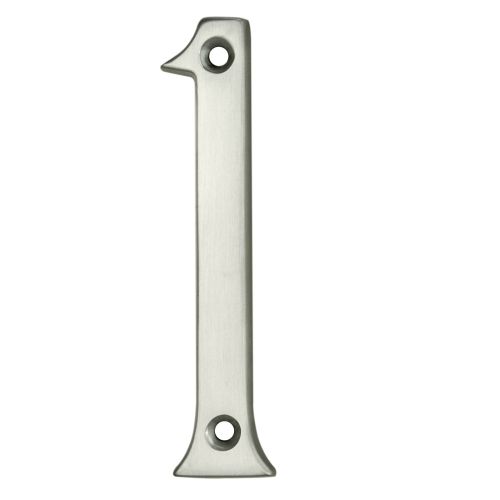 ARCHITECTURAL FACE-FIX NUMERAL 76MM (3") NO.1 SATIN CHROME