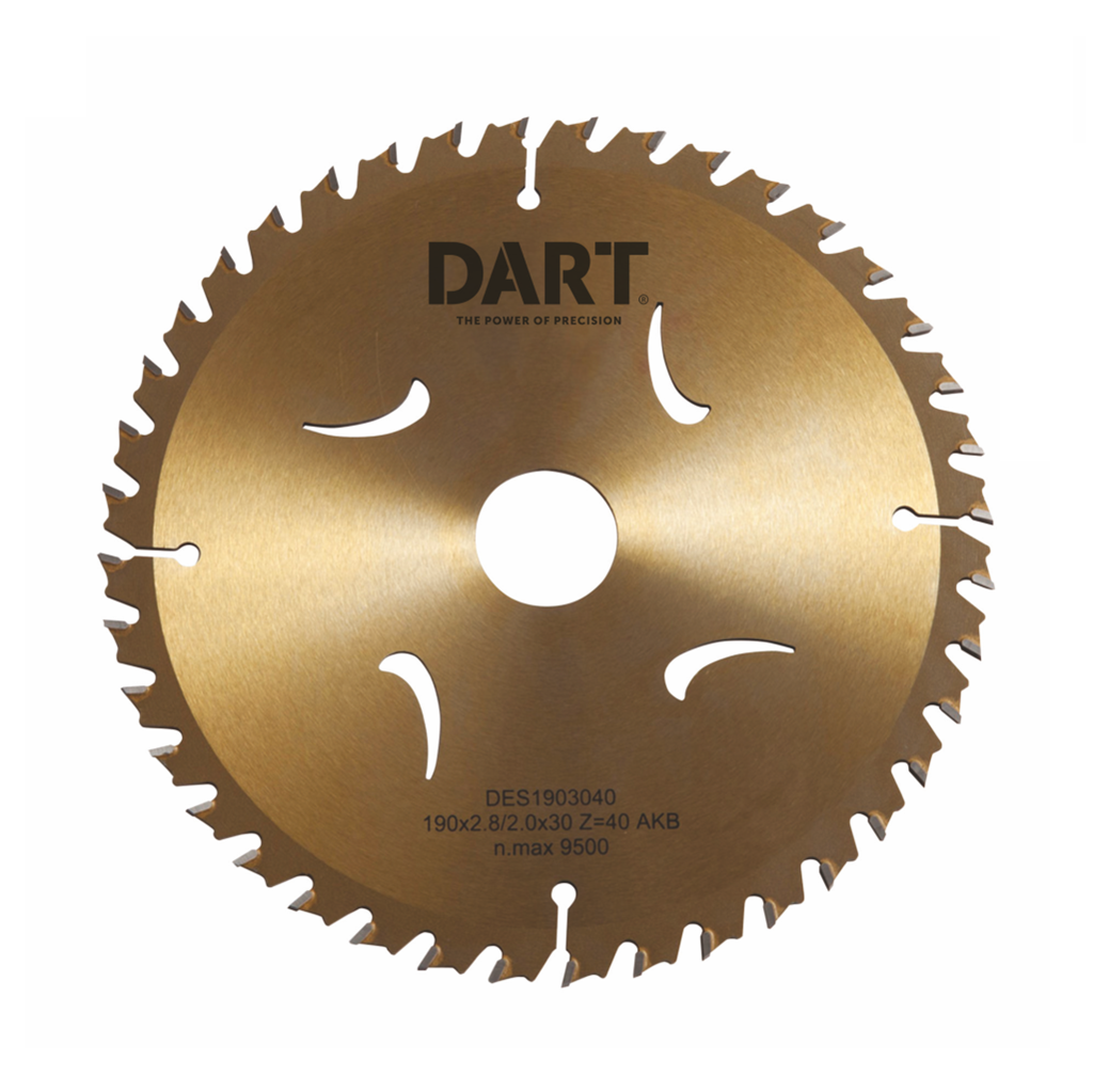 GOLD CIRCULAR SAW BLADE TCT 190 X 30 X (2.8/2.0MM) X 60T ATB EXTRA FINE FINISH WOOD