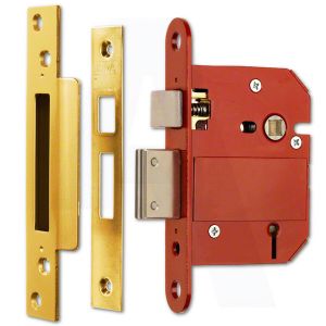 ERA FORTRESS BRITISH STANDARD 5-LEVER SASHLOCK 76MM (3") BRASS