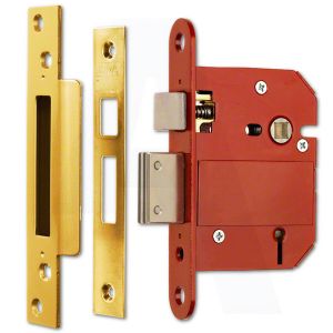 ERA FORTRESS BRITISH STANDARD 5-LEVER SASHLOCK 76MM (3") BRASS