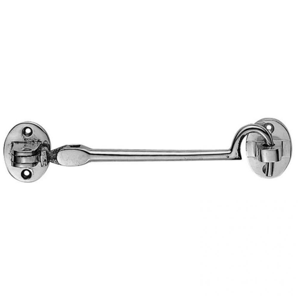 CABIN HOOK SILENT PATTERN 200MM (8") POLISHED CHROME