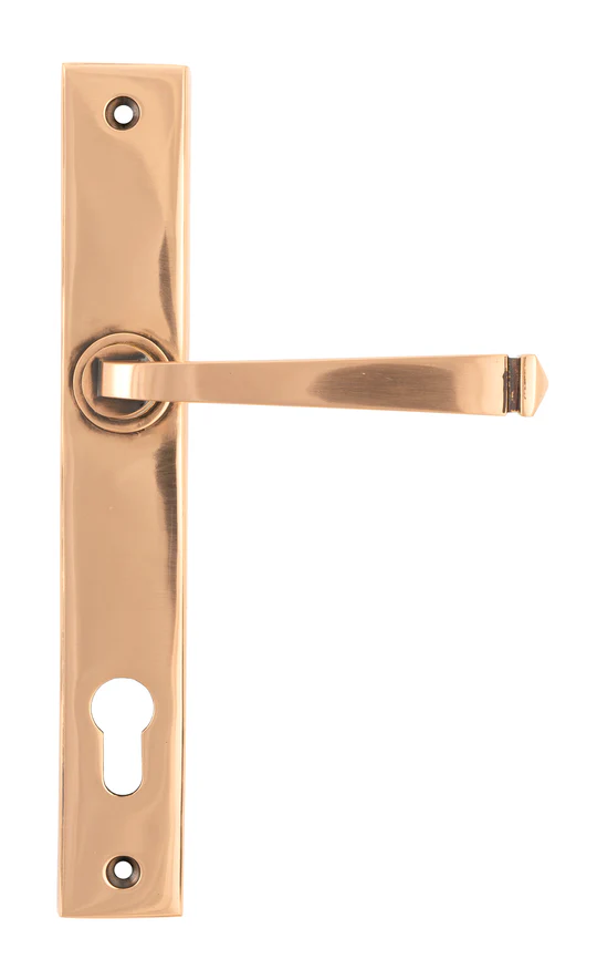 FTA 45791 POLISHED BRONZE AVON SLIMLINE LEVER ESPAG. LOCK SET