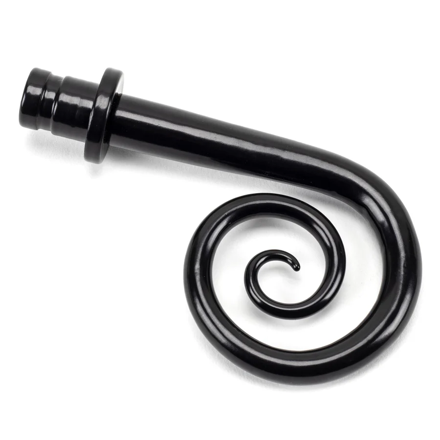 FTA 49907 BLACK MONKEYTAIL CURTAIN FINIAL (PAIR)