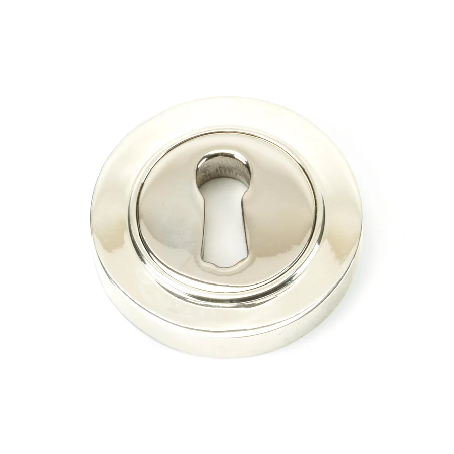 FTA 45691 POLISHED NICKEL ROUND ESCUTCHEON (PLAIN)