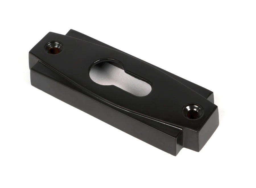 FTA 51201 AGED BRONZE ART DECO EURO ESCUTCHEON (SET)