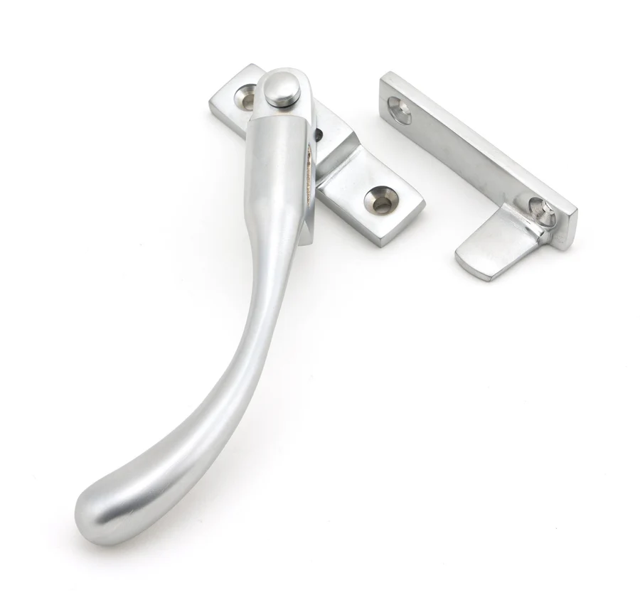 FTA 45398 SATIN CHROME NIGHT-VENT LOCKING PEARDROP FASTENER - LH