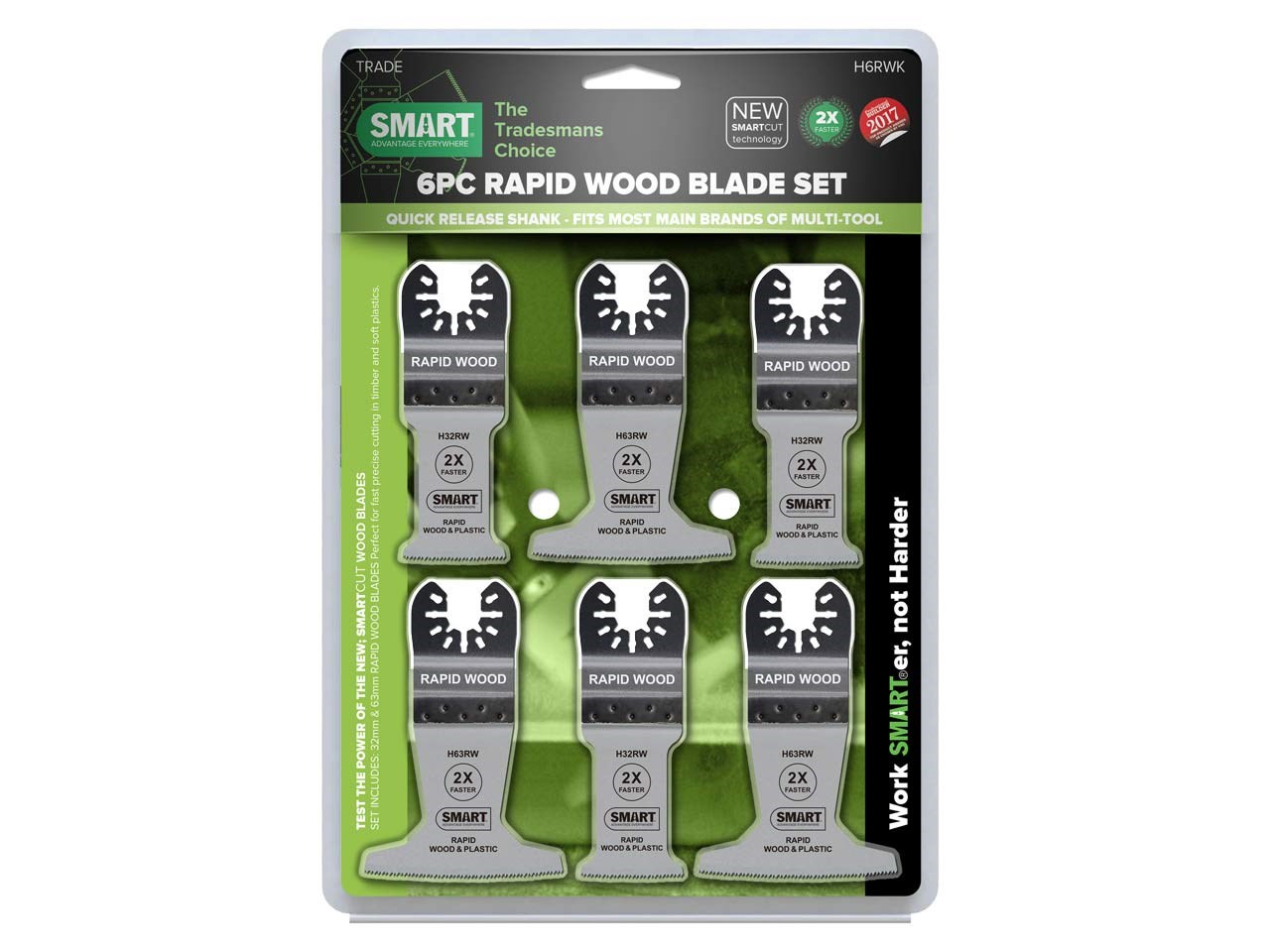 SMART TRADE - 6PC RAPID WOOD BLADE SET