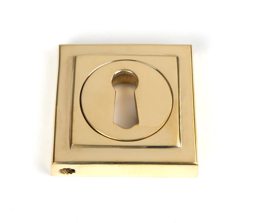 FTA 50749 POLISHED BRASS ROUND ESCUTCHEON (SQUARE)