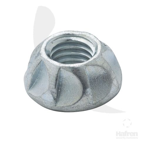 KINMAR PERMANENT NUT CASE HARDENED STEEL BRIGHT ZINC PLATED M6