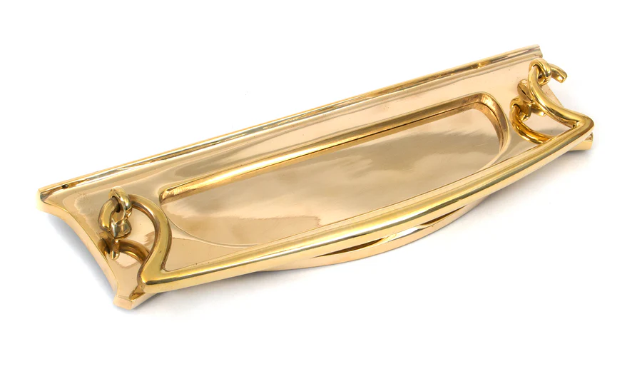 FTA 83545 POLISHED BRASS ART DECO LETTER PLATE