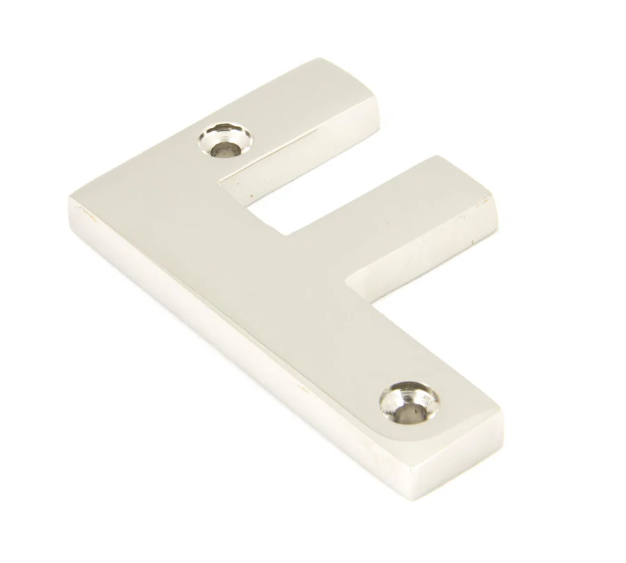 FTA 90303F POLISHED NICKEL LETTER F