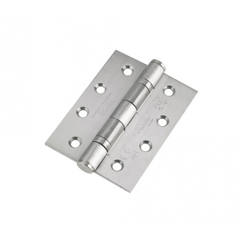 BALL BEARING BUTT HINGE 102 X 75 X 3MM (4" X 3") SATIN STAINLESS STEEL (PAIR)