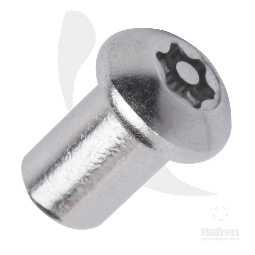 BARREL NUT A2 STAINLESS STEEL BUTTON HEAD 6-LOBE PIN M8 X 30MM