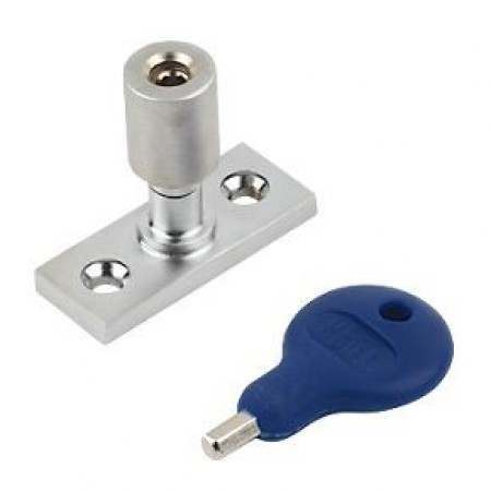 LOCKABLE CASEMENT STAY PIN SATIN CHROME