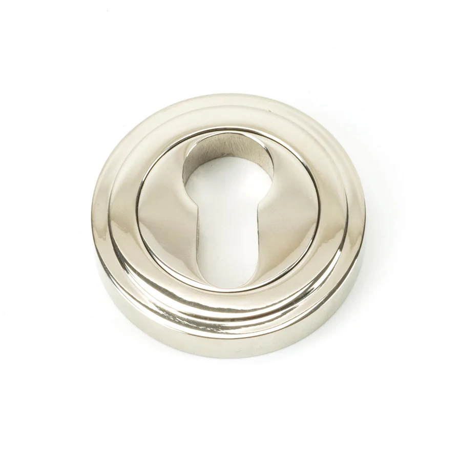 FTA 45716 POLISHED NICKEL ROUND EURO ESCUTCHEON (ART DECO)