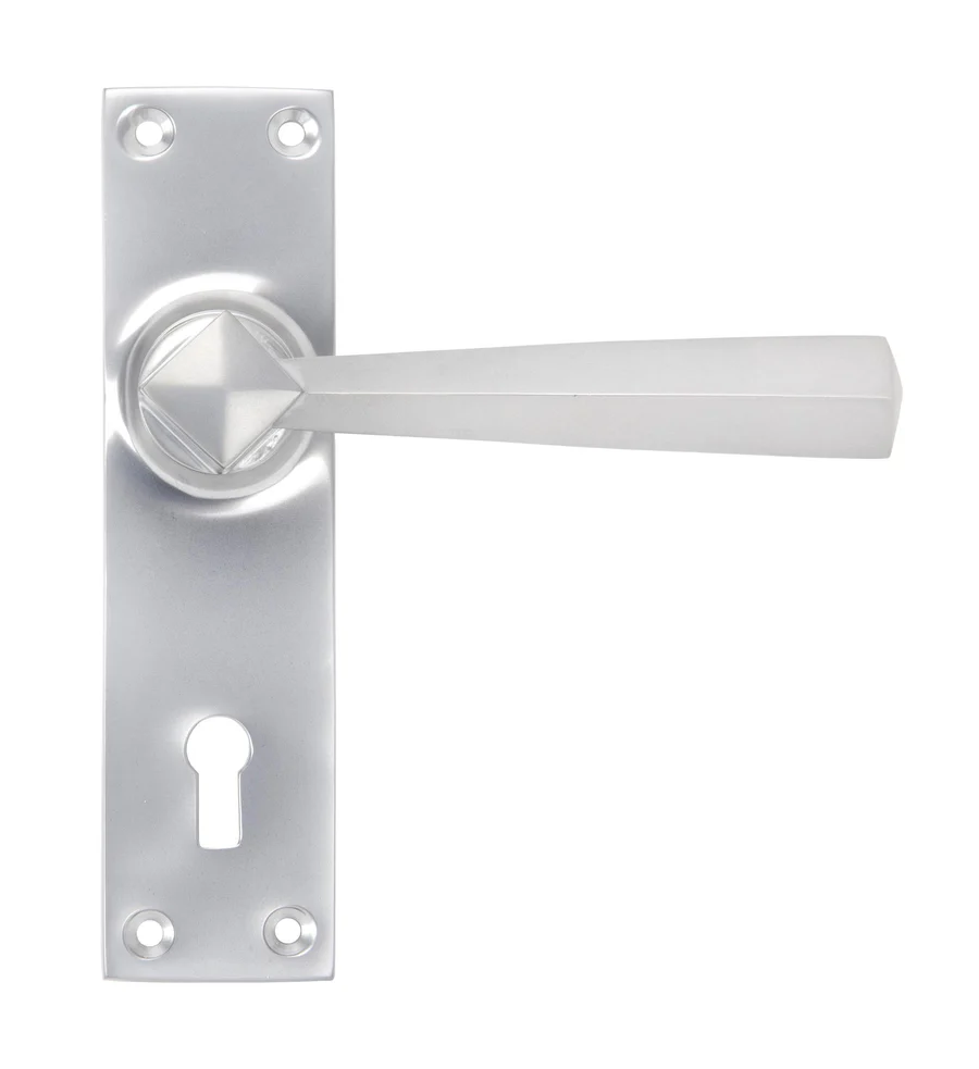 FTA 91967 SATIN CHROME STRAIGHT LEVER LOCK SET