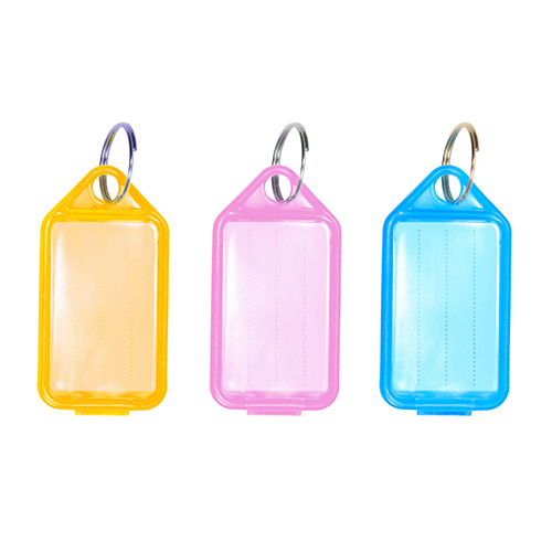 KEY TAGS ASSORTED COLOURS (PACK OF 6)