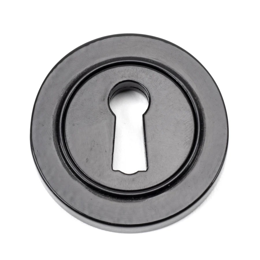 FTA 45695 BLACK ROUND ESCUTCHEON (PLAIN)