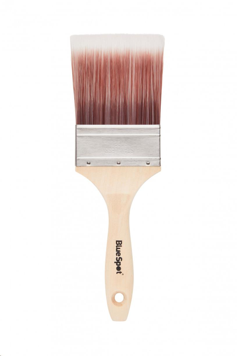 WOODEN HANDLE PREMIUM SYNTHETIC BRISTLE PAINT BRUSH  75MM (3")