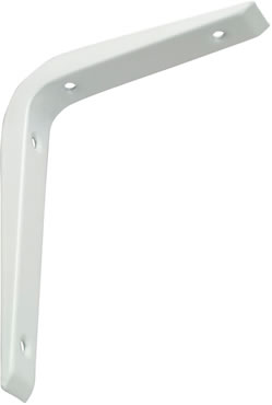 REINFORCED SHELF BRACKET - WHITE 250 X 200MM