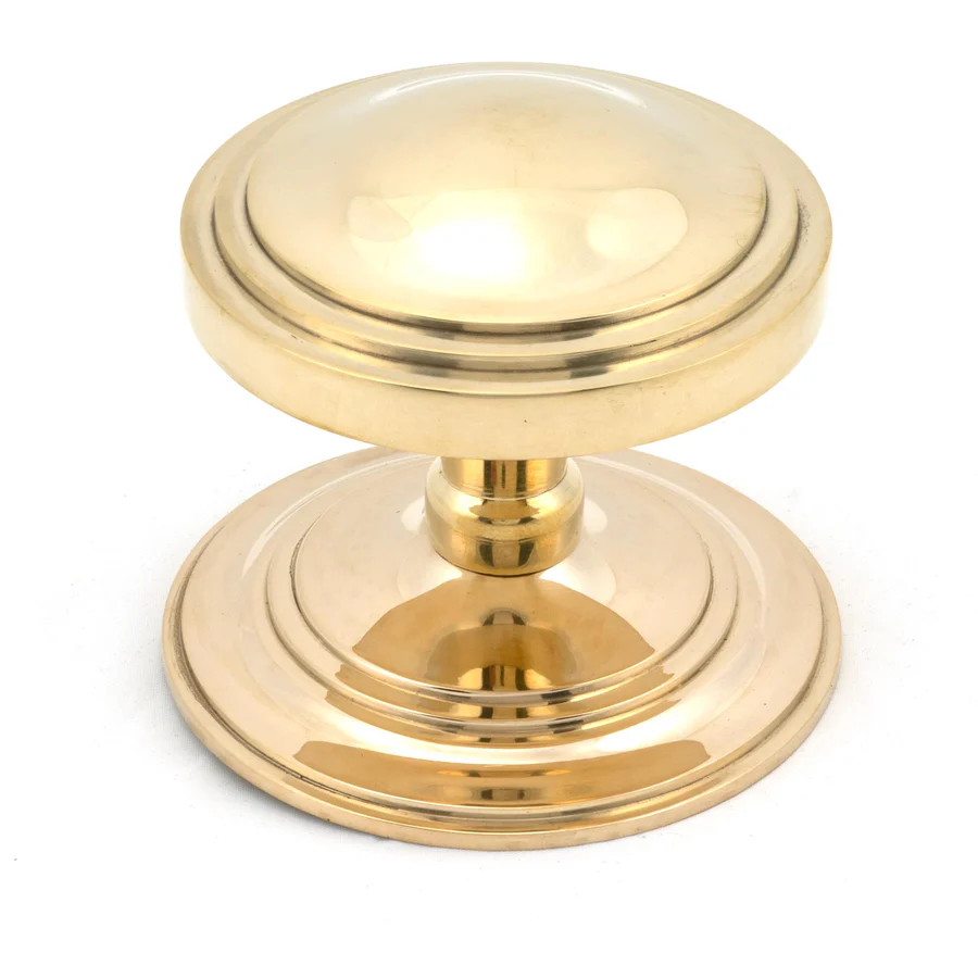 FTA 46553 POLISHED BRASS ART DECO CENTRE DOOR KNOB