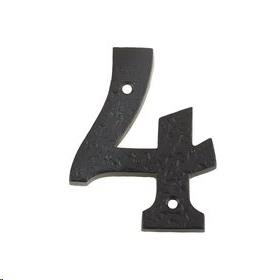 FACE-FIX NUMERAL  76MM (3") NO.4 BLACK ANTIQUE