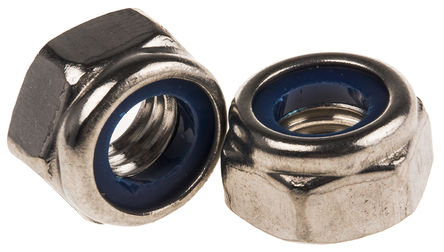 HEXAGON NYLOC NUT - TYPE 'T' A4 STAINLESS STEEL M 3 
