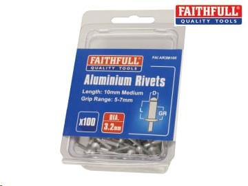 HANDY PACK ALUMINIUM/STEEL RIVETS 3.2 X 10MM (PACK OF 100)