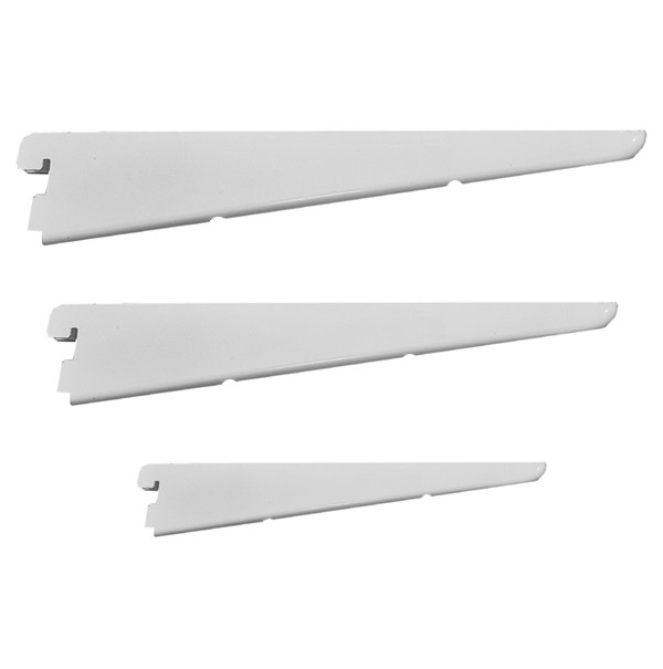 TWIN SLOT BRACKET - WHITE 370MM 