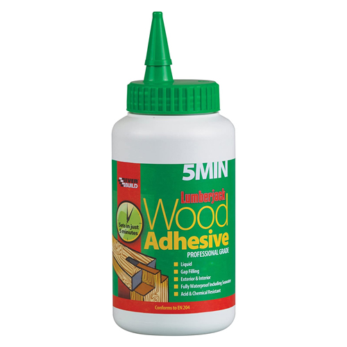 TRADE 5 MIN PU WOOD ADHESIVE (750G LIQUID BOTTLE)