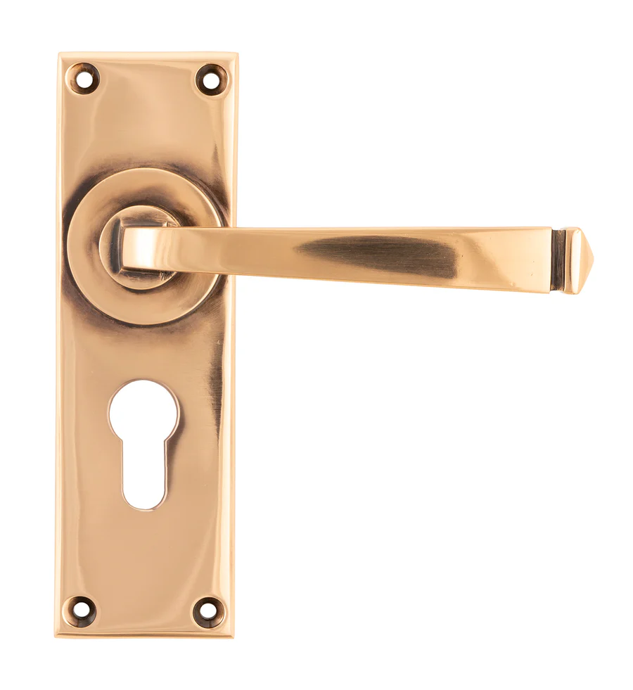 FTA 45790 POLISHED BRONZE AVON LEVER EURO LOCK SET