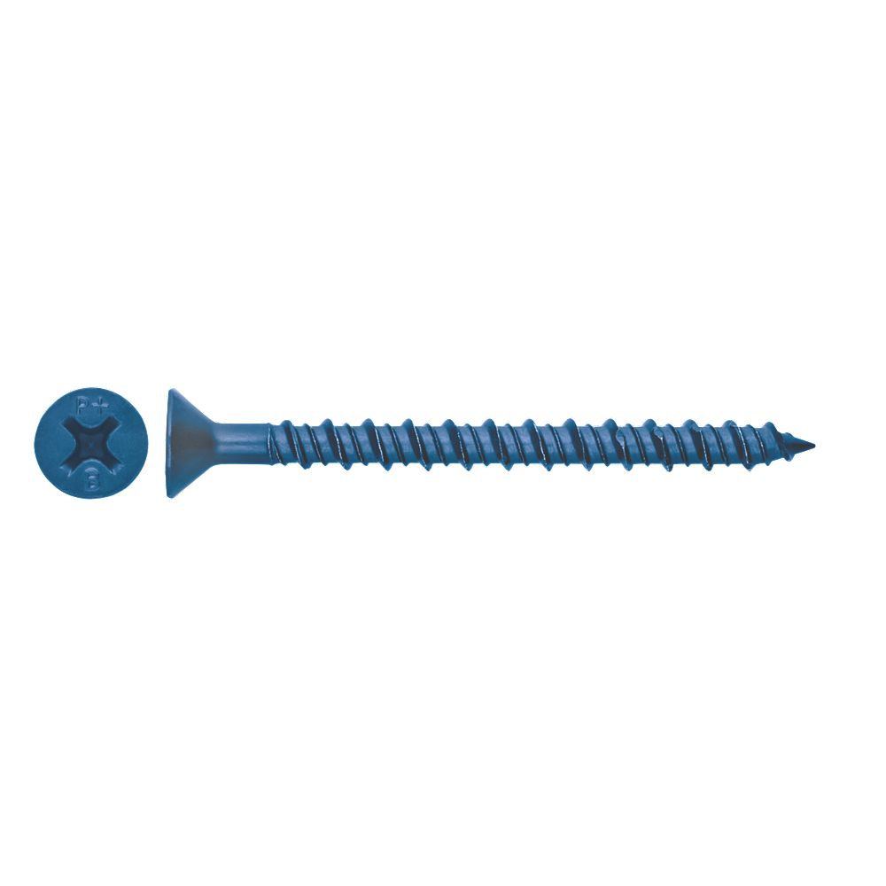 BLUE CONCRETE SCREW - CSK 4.8 X  32MM 