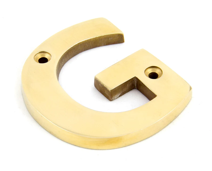 FTA 83801G POLISHED BRASS LETTER G