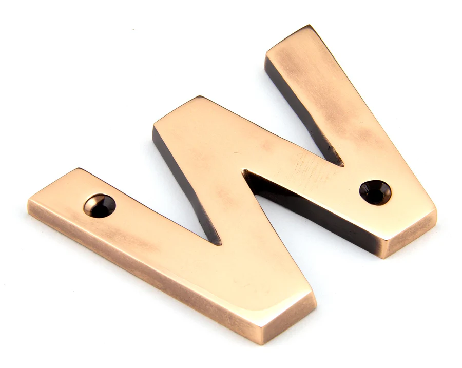 FTA 92031W POLISHED BRONZE LETTER W