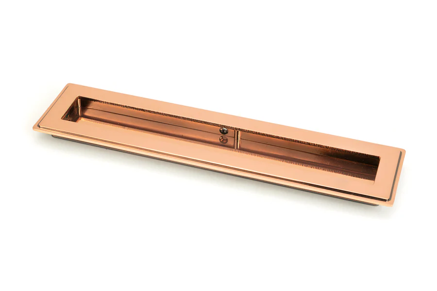 FTA 50135 POLISHED BRONZE 250MM ART DECO RECTANGULAR PULL