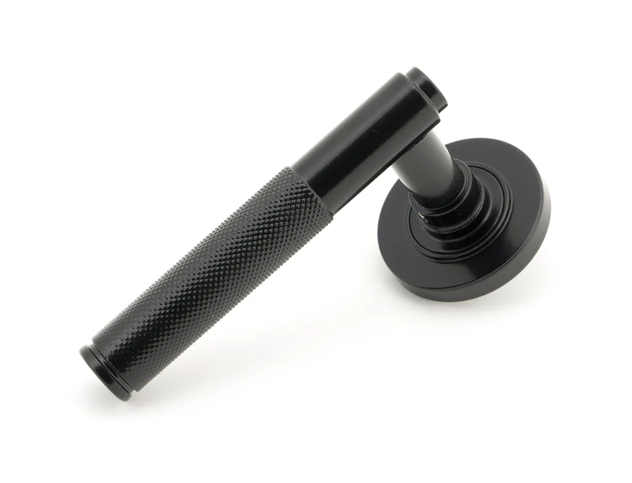 FTA 45671 BLACK BROMPTON LEVER ON ROSE SET (PLAIN)