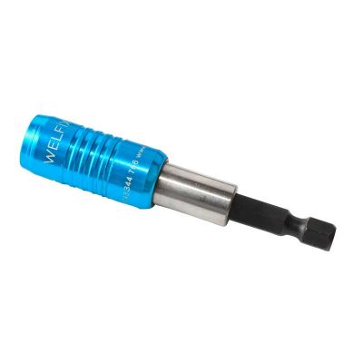 'WELFIX' UNIVERSAL BLUE DOUBLE MAGNETIC BIT HOLDER 1/4" DRIVE X 68MM