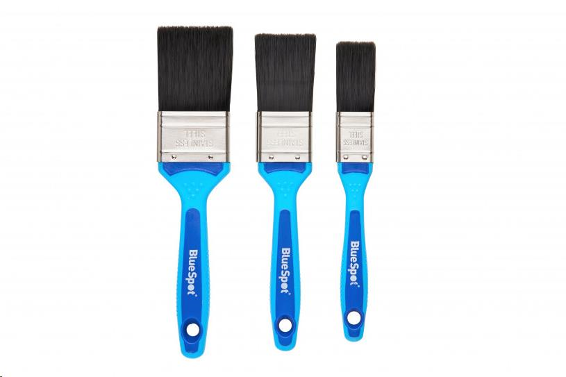 SOFT GRIP HANDLE SYNTHETIC BRISTLE PAINT BRUSH (3PC SET)