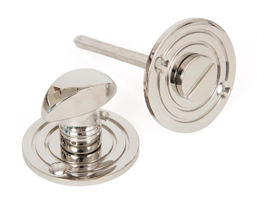 FTA 83824 POLISHED NICKEL ROUND BATHROOM THUMBTURN