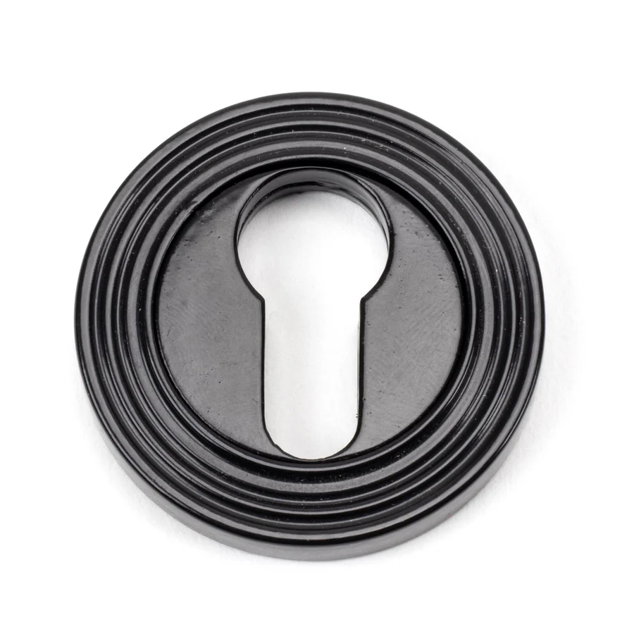 FTA 45721 BLACK ROUND EURO ESCUTCHEON (BEEHIVE)