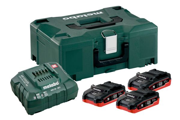 METABO BATTERY KIT BASIC SET 3 X LiHD 3,5Ah + METALOC