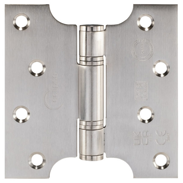 BALL BEARING PARLIAMENT HINGE 102 X 102 X 3MM (4" X 4") SATIN STAINLESS STEEL (PAIR)