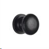 CUPBOARD KNOB BLACK RUSTIC 38MM