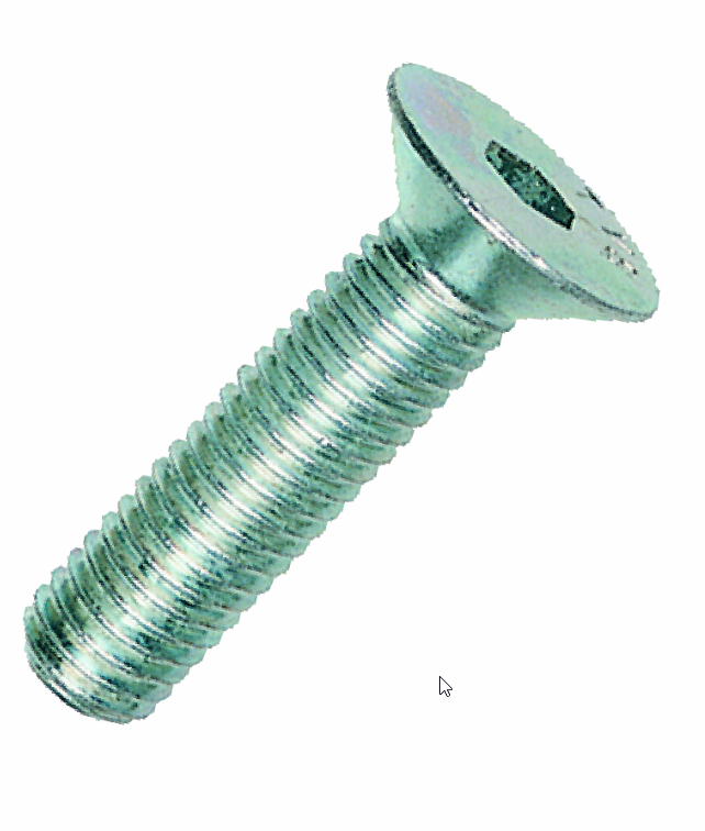 CSK SOCKET SCREW - 10.9 GRADE BZP M 8 X  80