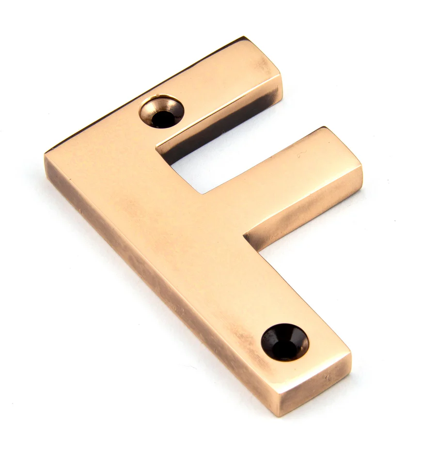 FTA 92031F POLISHED BRONZE LETTER F